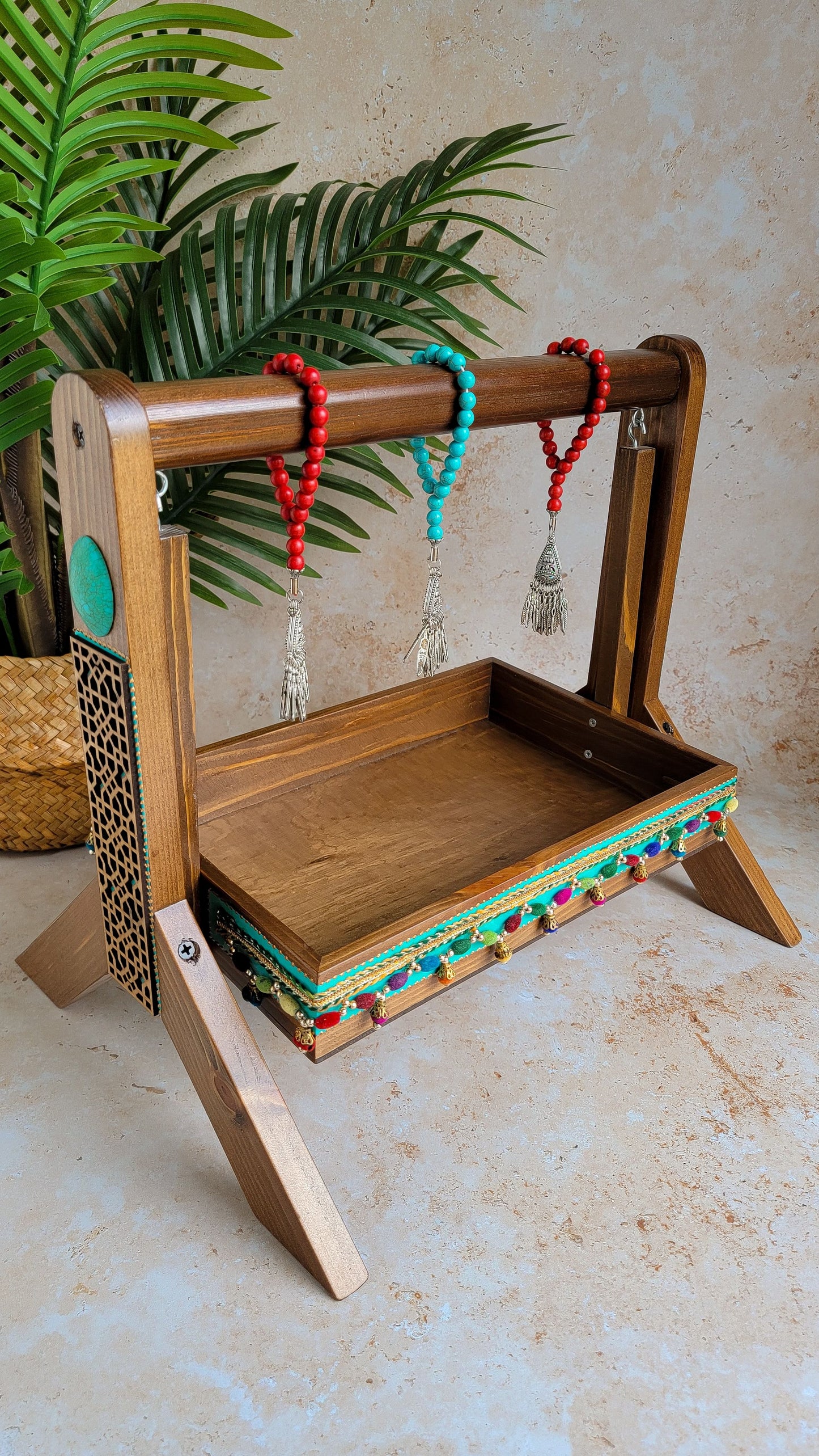 Wooden Traditional Serveware with Islamic Pattern (Karuk)