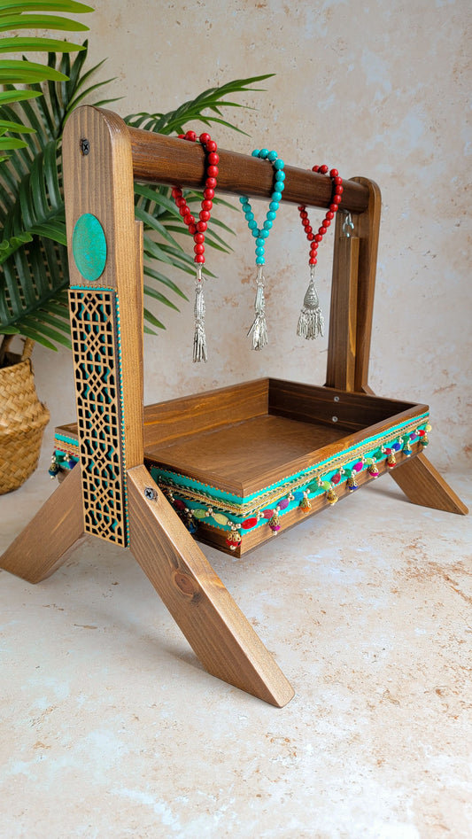 Wooden Traditional Serveware with Islamic Pattern (Karuk)